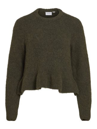 Vibows L/s Flounce Knit Pullover
