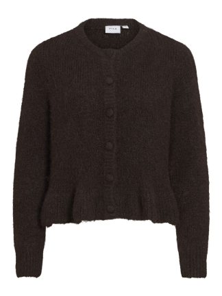 Vibows L/s Flounce Knit Cardigan-Noos
