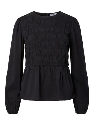 Pcsmilla Ls Smock Top Wvn Noos Bc