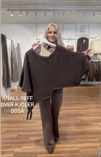 Lisa poncho Brun