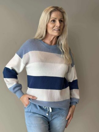 Nira genser Blå striper