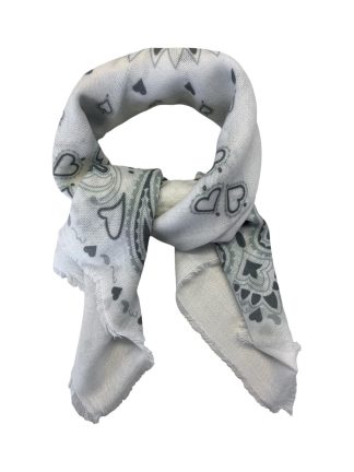 Skjerf mønster Off white