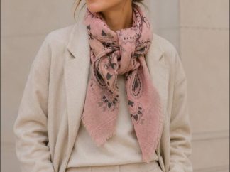 Skjerf mønster Rosa