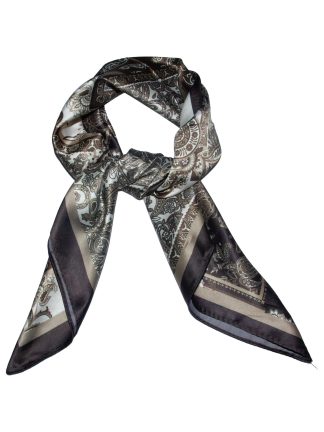 Skjerf paisley brun