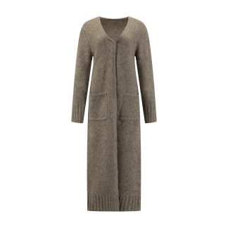 Lang cardigan Alpaca Khaki