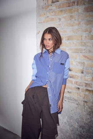 Blue Mix Stripe Shirt