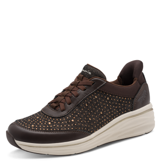 Sneaker brun m kile og bling!