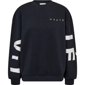 Maxi Split Logo Sweat Black/white print
