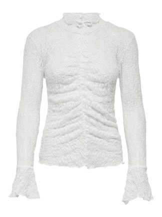 Jdylala L/s High Neck Lace Top Jrs