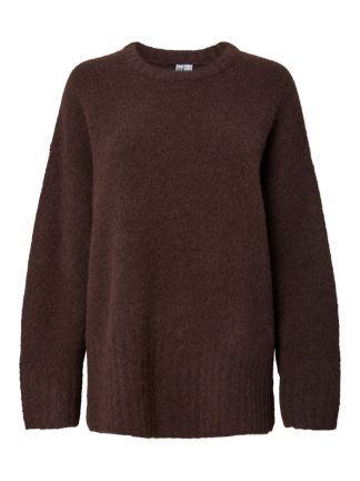 Pctina Ls O-Neck Knit Noos