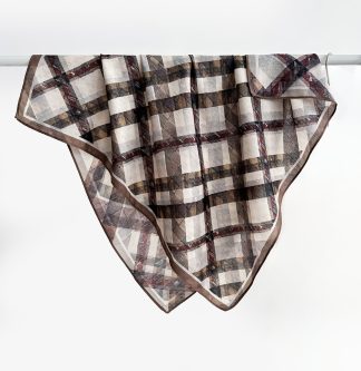 Skjerf 70cm viskose Multi Brown
