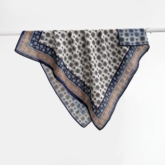 Skjerf 70cm viskose Multi blue