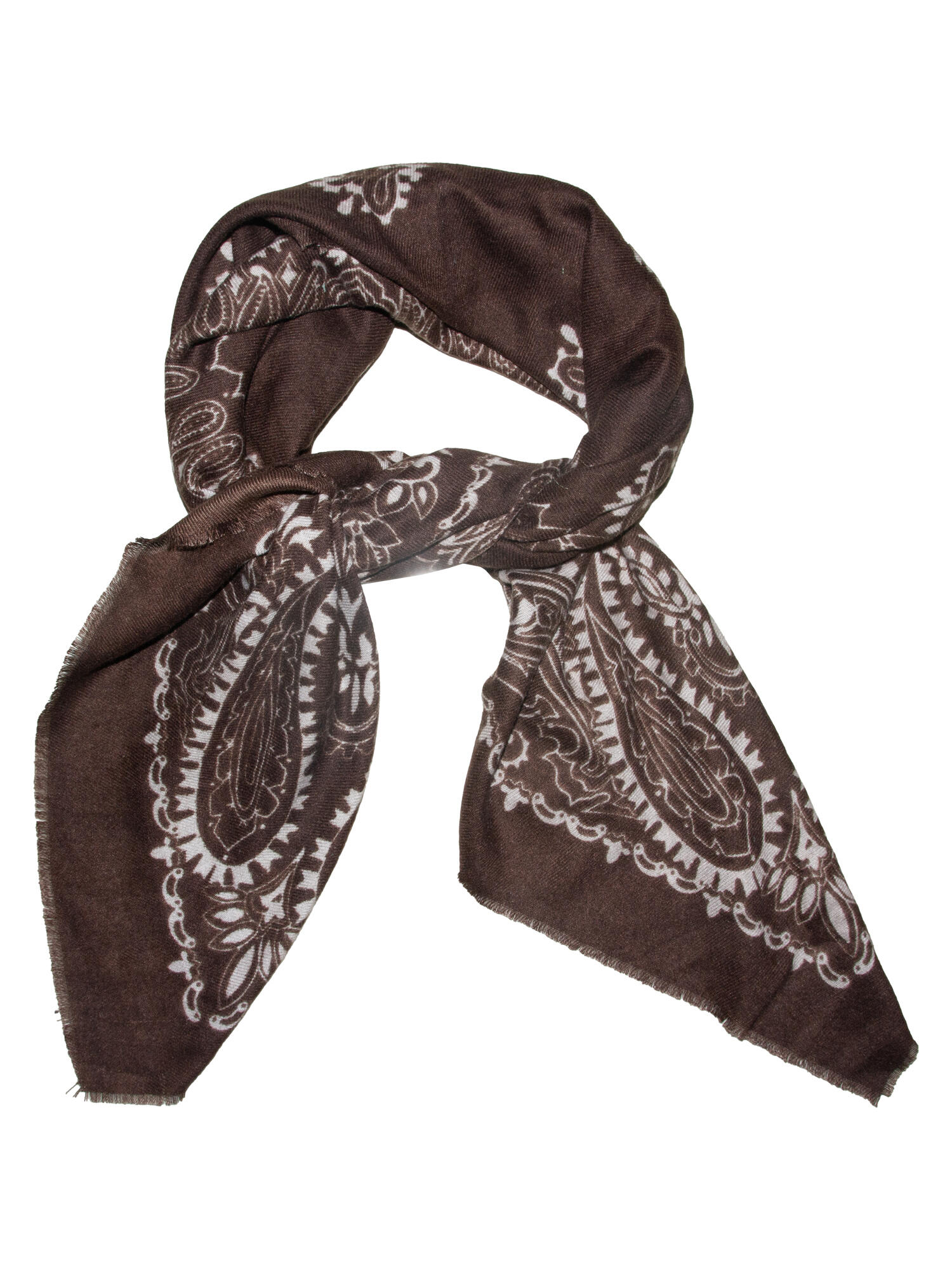 Skjerf Paisley Brun - Image 2