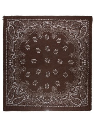 Skjerf Paisley Brun