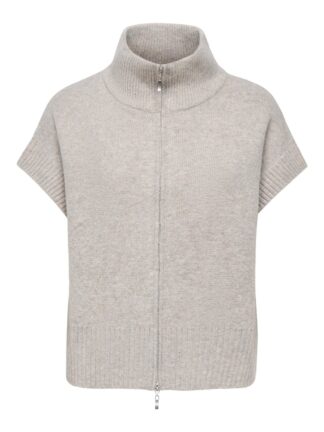Jdylea S/l Hn 2way Zip Vest Knt Noos