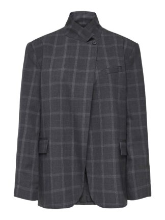 Jdyvalerie High Neck Check Blazer Pnt