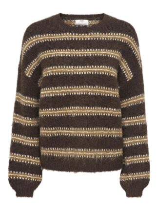 Jdydina L/s O-Neck Stripe Pullover Knt