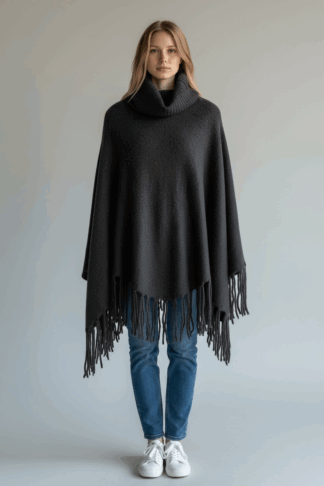 Poncho One Size Black