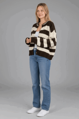 Elara cardigan Brun