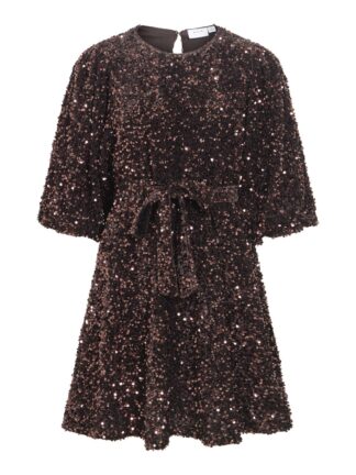 Vifaith O-Neck 3/4 Short Dress/ln/1